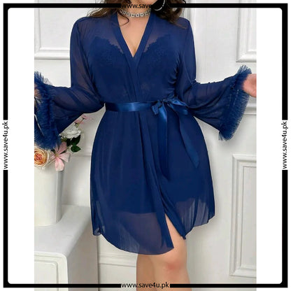 Soft Mesh 3-Piece Nightwear Set