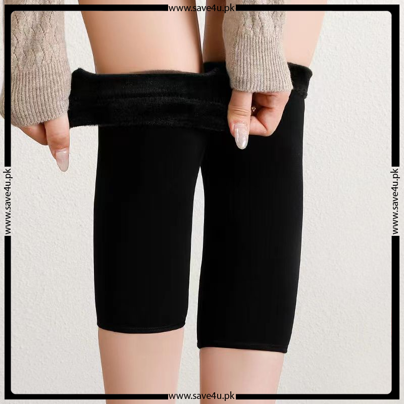 Perfect Support Soft and Warm Knee Warmer for Winter - Black