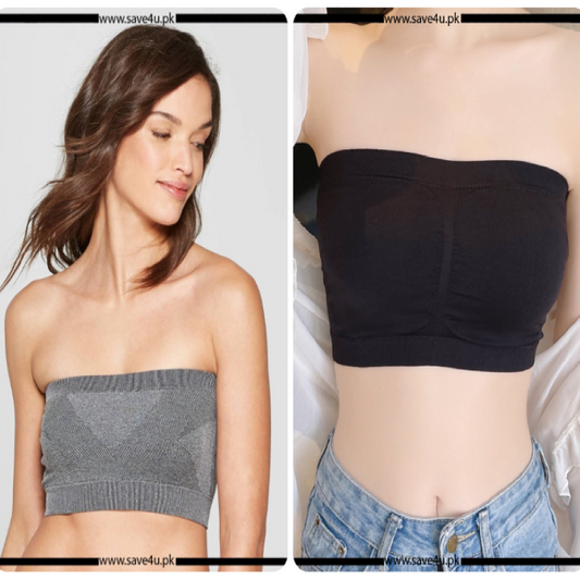 Pack of 2 Strapless Padded Wireless Bra