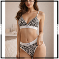 Soft Padding Printed Bra With Matching Panty