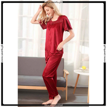 Load image into Gallery viewer, Silk Nightwear Pajama&#39;s Set

