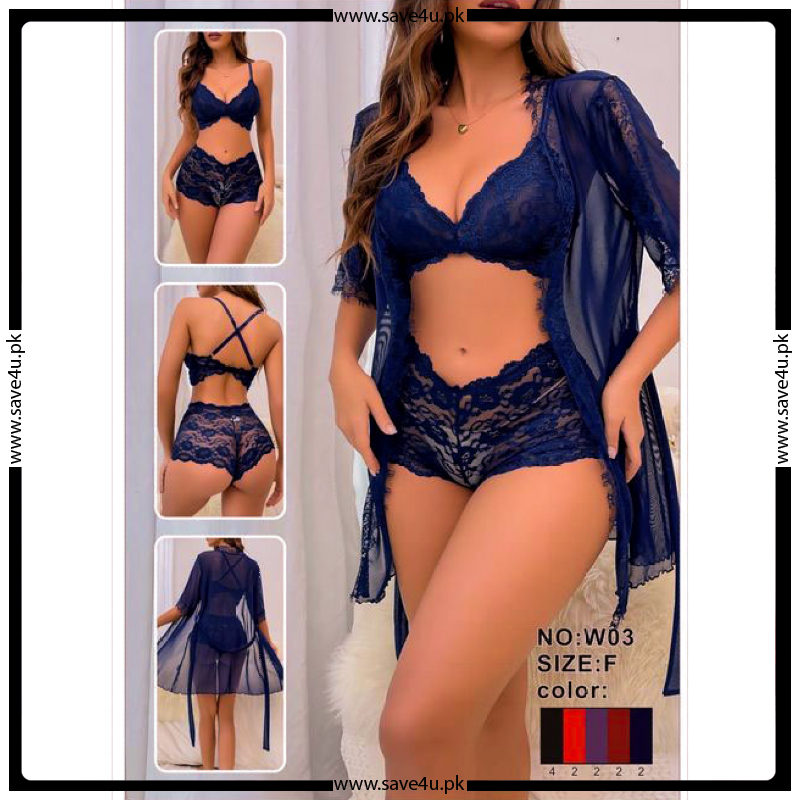 Elegant Short Nighty With Gown