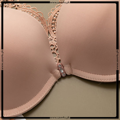 Front Closure Push Up Bra with Underwire