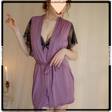 Load image into Gallery viewer, 3 Pcs Satin Silk Elegant Nighty
