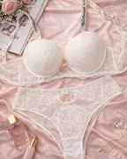 Midnight Luxe Lace Bra Set