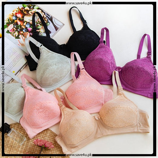 Soft Padding Wireless Nylon Bra