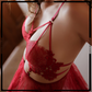 Floral Net Short Babydoll Nighty
