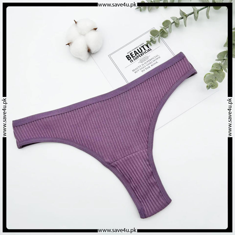 Pack of 2 Jersy Cotton Essential Thongs