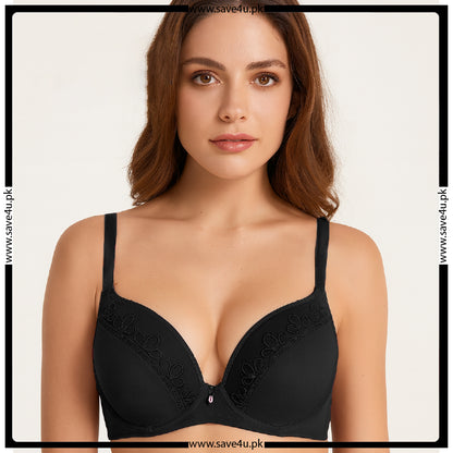 Elegant Nylon Push Up Wired Bra