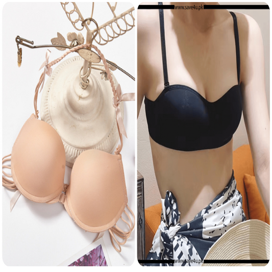 Pack of 2 Thin Padded Wired Bra