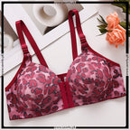 Cheeta Printed Front Open Padded Bra