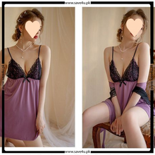 Load image into Gallery viewer, 3 Pcs Satin Silk Elegant Nighty
