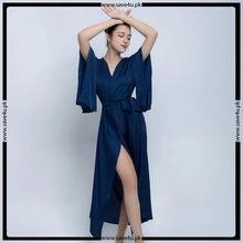 Load image into Gallery viewer, Satin Silk Long Robe Gown Nighty
