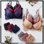 Thin Padded Wired Soft Full Lace Set
