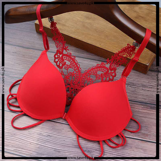 Front Closure Push Up Bra with Underwire