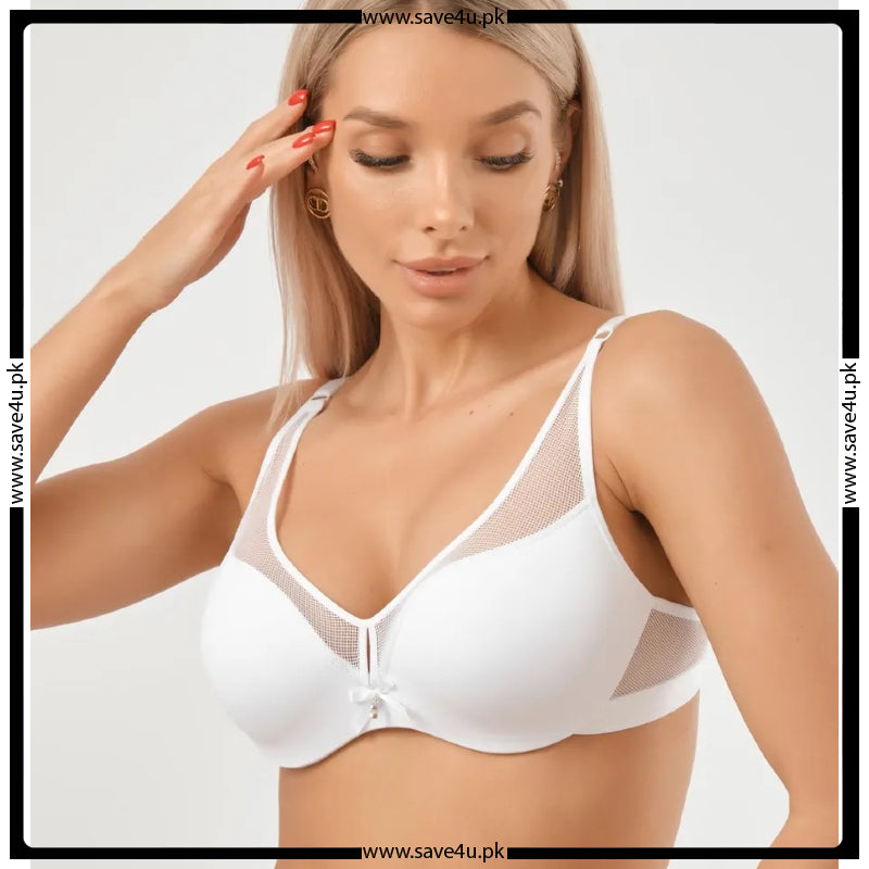 Soft Nylon Thin Padded Wired Bra