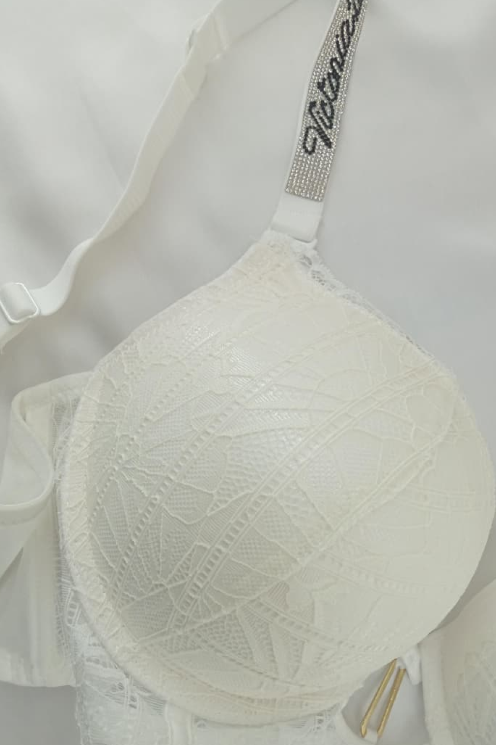 Midnight Luxe Lace Bra Set- White