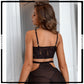 2 Pcs Soft Net Front Open Design Short Nighty