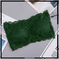 Fancy Lace Net Tube Wireless Strapless Bra