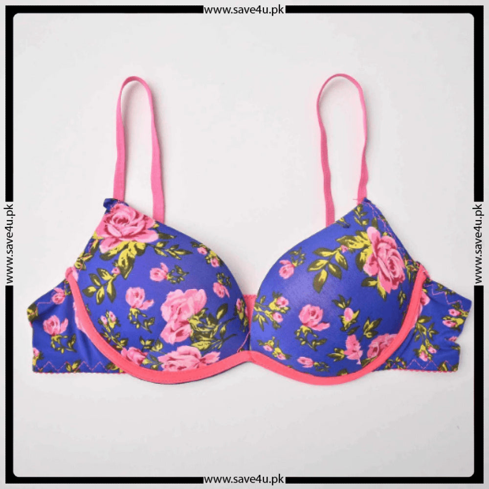 Double Padded Printed Soft Cups Seamless Bra