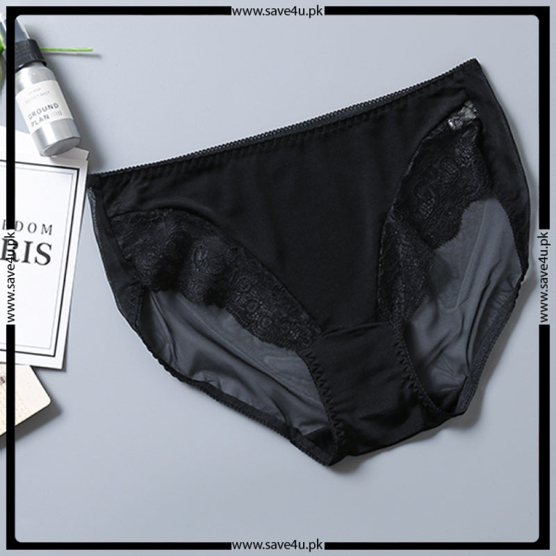 Pack of 3 Nylon Trim Lace Design Panties