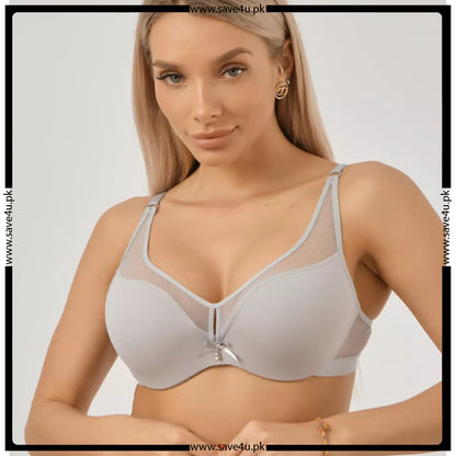 Soft Nylon Thin Padded Wired Bra