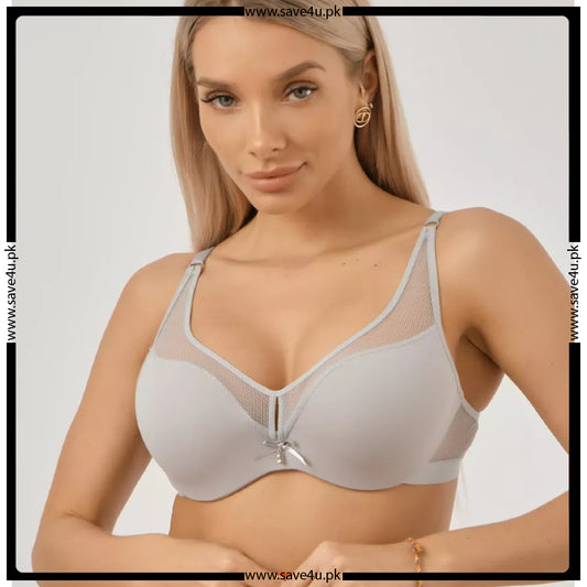 Soft Nylon Thin Padded Wired Bra
