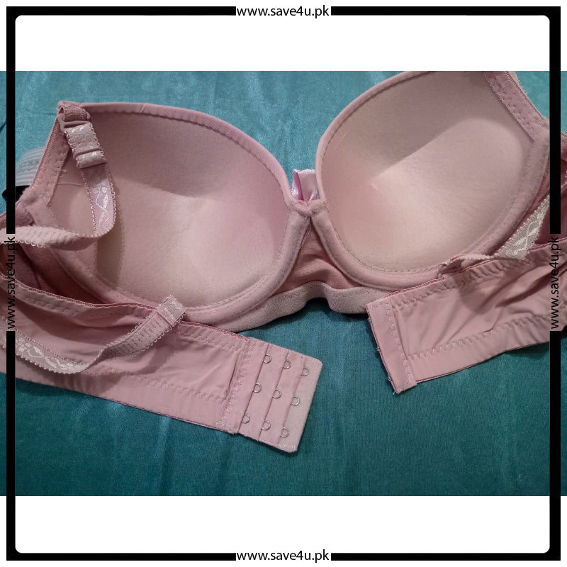 Stylish Front Ribbon Padded Wired Bra