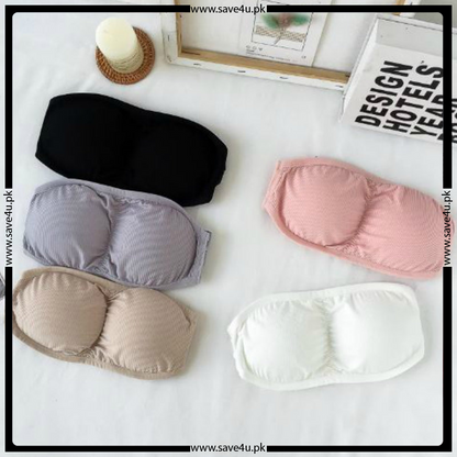 Pack of 2 Strapless Padded Wireless Bra