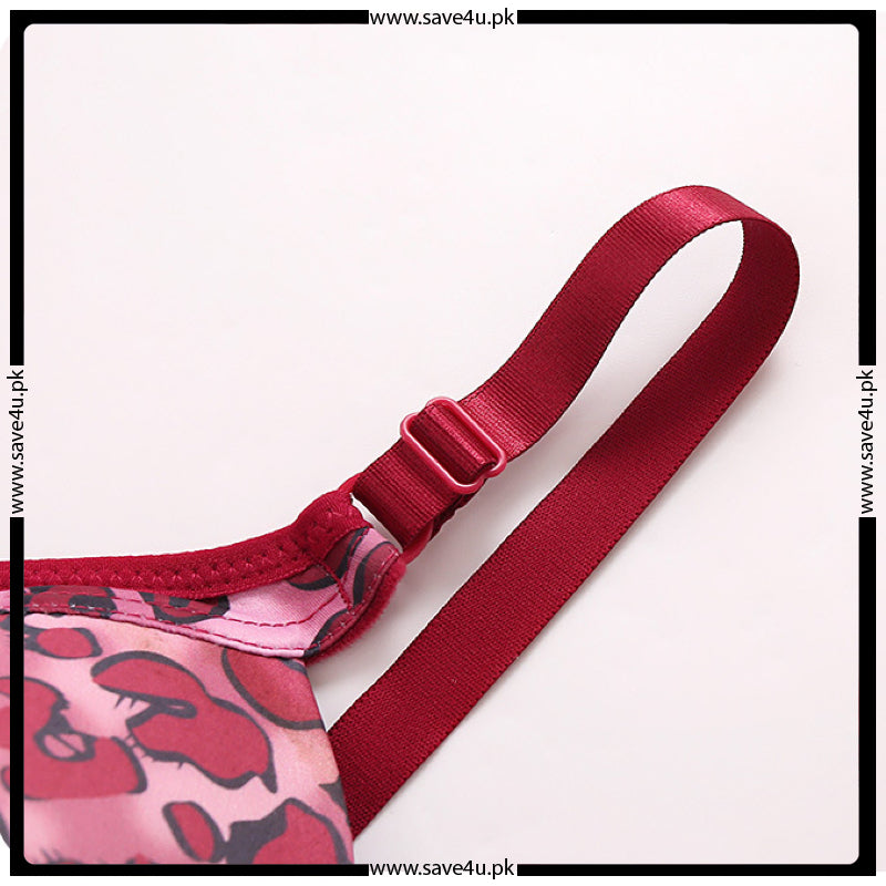 Cheeta Printed Front Open Padded Bra