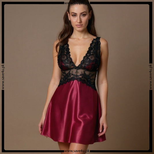 Romantic Satin Silk and Net Gown