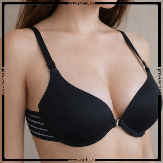 Elegant Butterfly Front Open Padded Bra