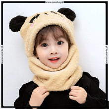 Load image into Gallery viewer, Kids Bliss Warm Thick Fleece Cap &amp; Scarf Set
