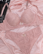 Midnight Luxe Lace Bra Set