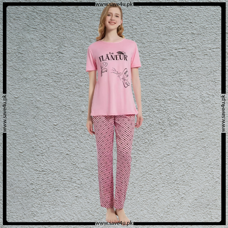 Printed Jersy Cotton Summer's Pajama Set