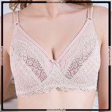 Load image into Gallery viewer, Floral Non Padded Non Wired Lace Bra
