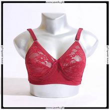 Load image into Gallery viewer, Lace Cups Cotton Band Non Wired Bra
