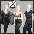 Gentle Touch Satin Silk Pajama Set