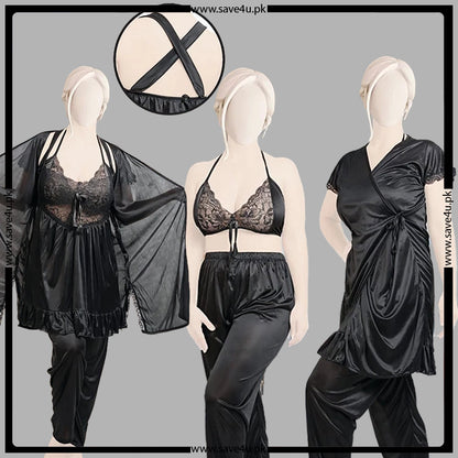 Gentle Touch Satin Silk Pajama Set
