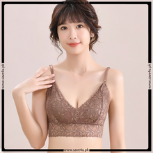 Load image into Gallery viewer, Floral Lace Design Removable Pads Bra
