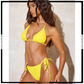 Satin Silk Removable Pad Bikini Set