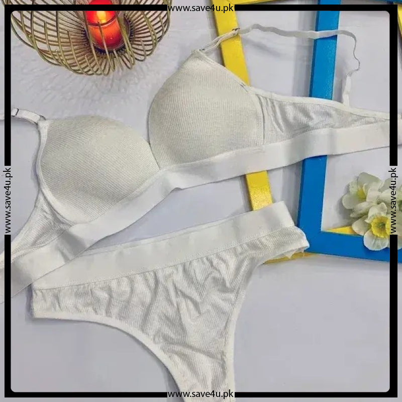 Sleek Fit Padded Bra with Matching Thong