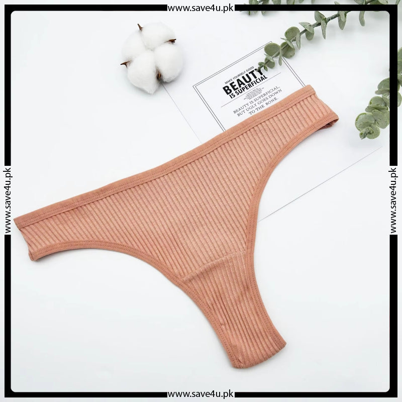 Pack of 2 Jersy Cotton Essential Thongs