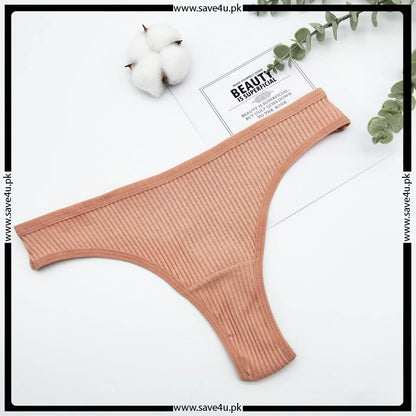 Pack of 2 Jersy Cotton Essential Thongs