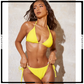 Satin Silk Removable Pad Bikini Set