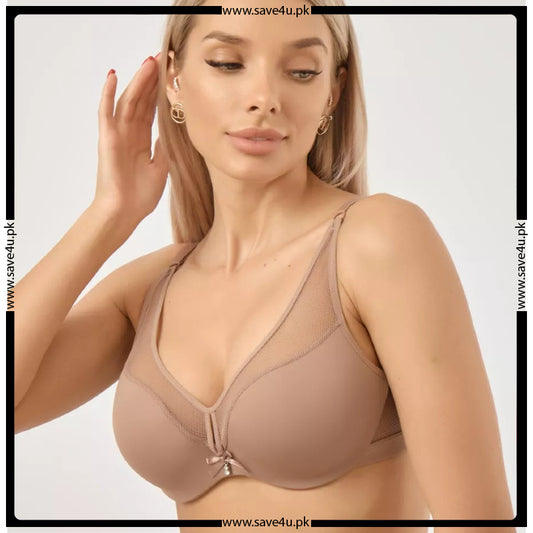 Soft Nylon Thin Padded Wired Bra