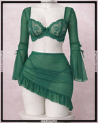 Scarlet Padless Floral Net 3 Pcs Set