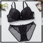 Thin Padded Wired Soft Full Lace Set