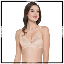 Load image into Gallery viewer, Full Coverage Lace Trim Non Padded Unlined Bra

