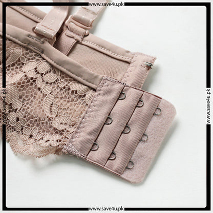 Wired Bra with Lace Trim Pads